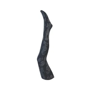 A Moi Nora Face Tights Black/Grey 6020-03