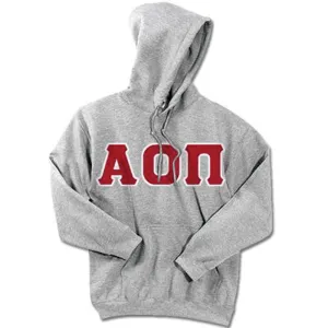 Alpha Omicron Pi Standards Hooded Sweatshirt - G185 - TWILL