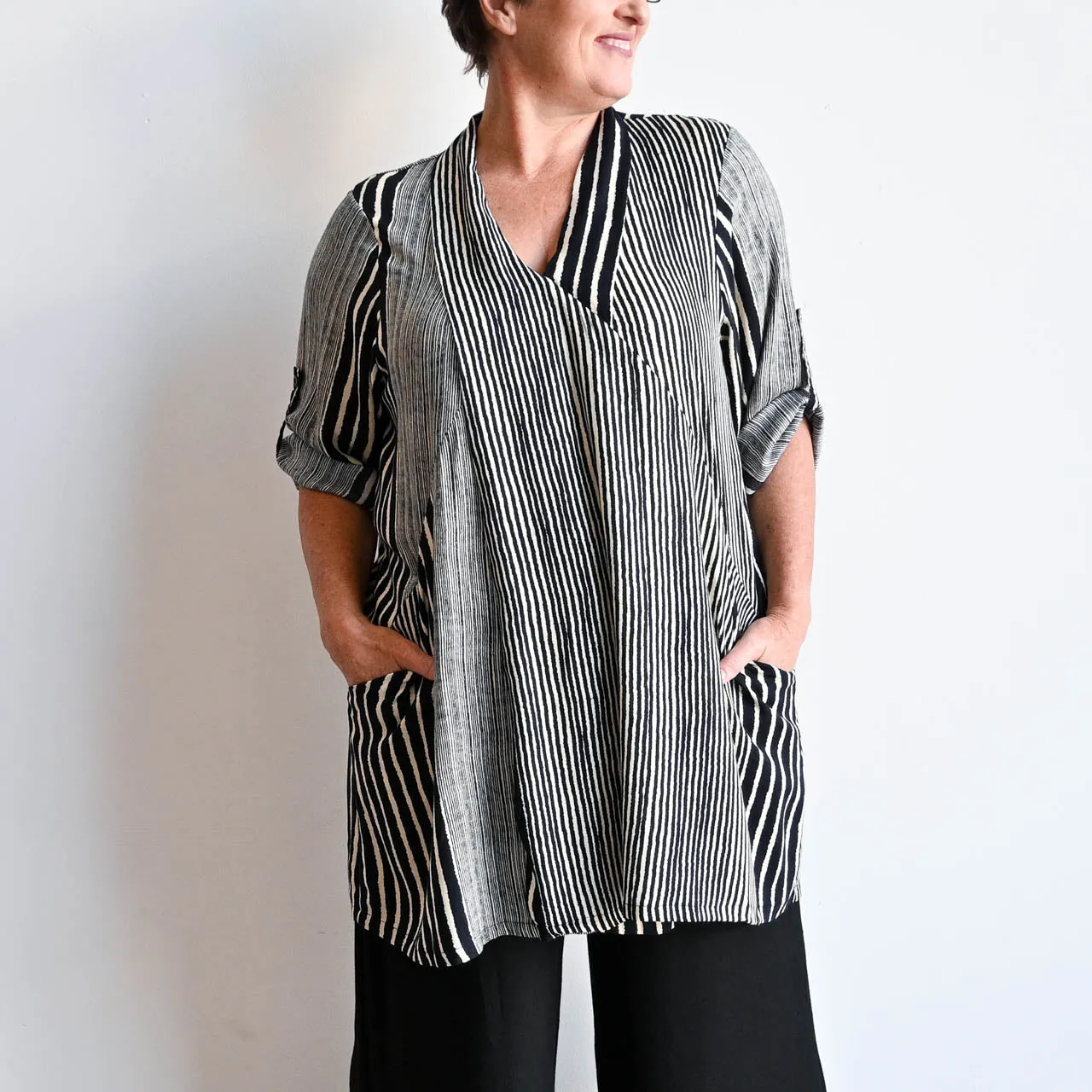 Apres Spa Tunic - Stripe