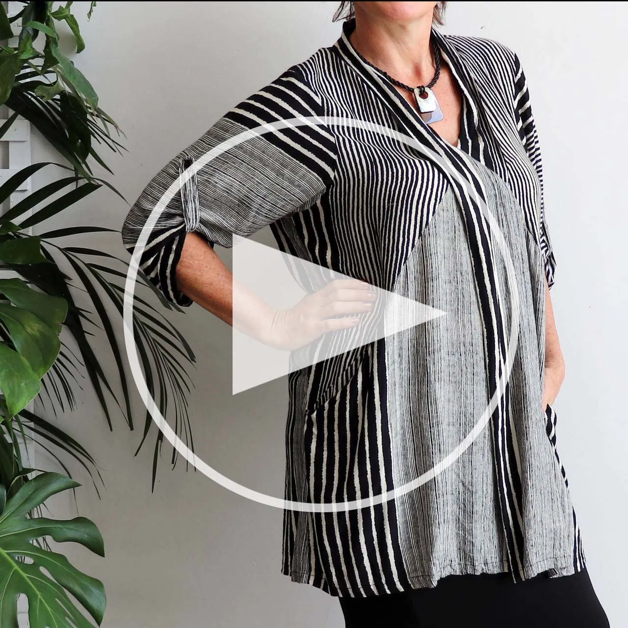 Apres Spa Tunic - Stripe