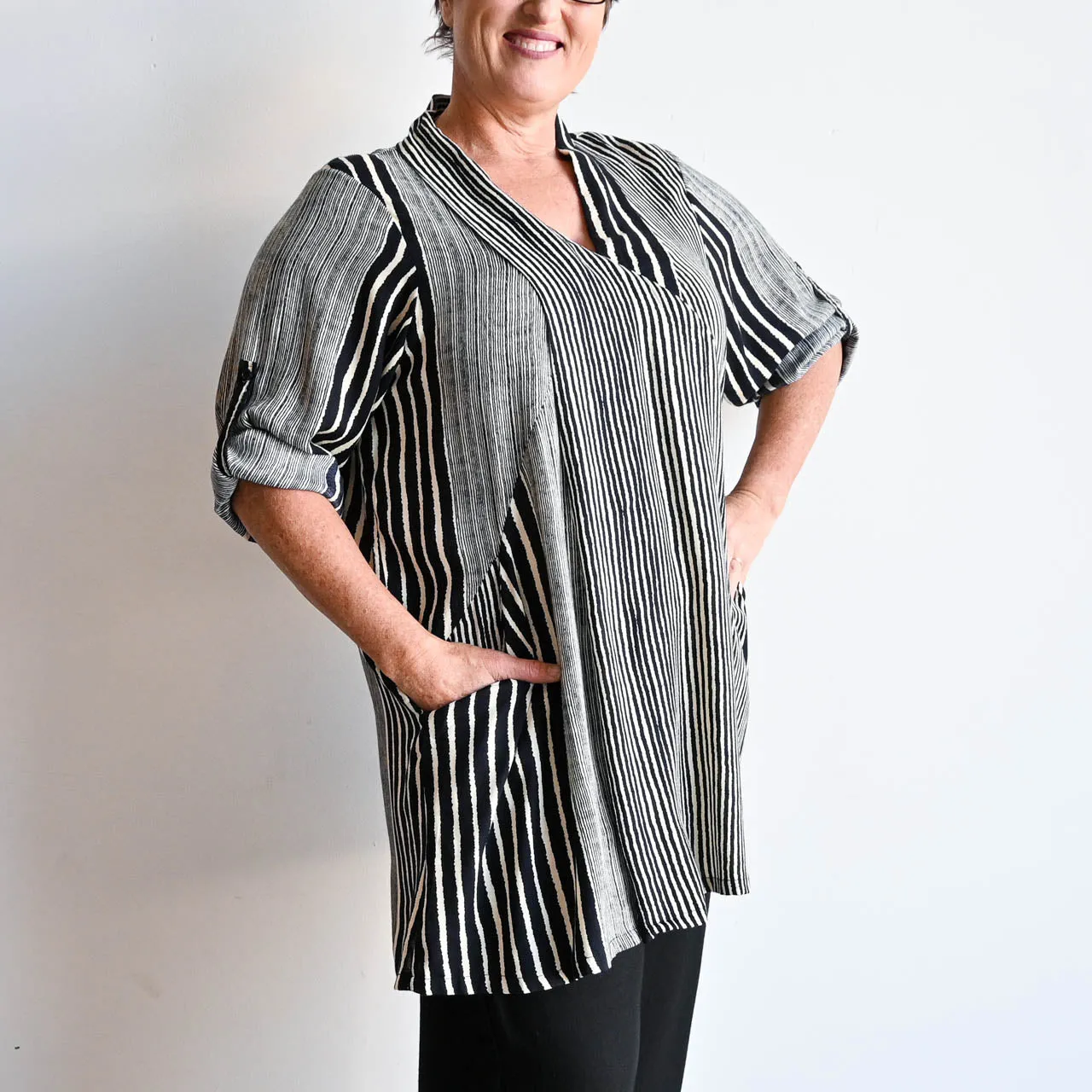 Apres Spa Tunic - Stripe