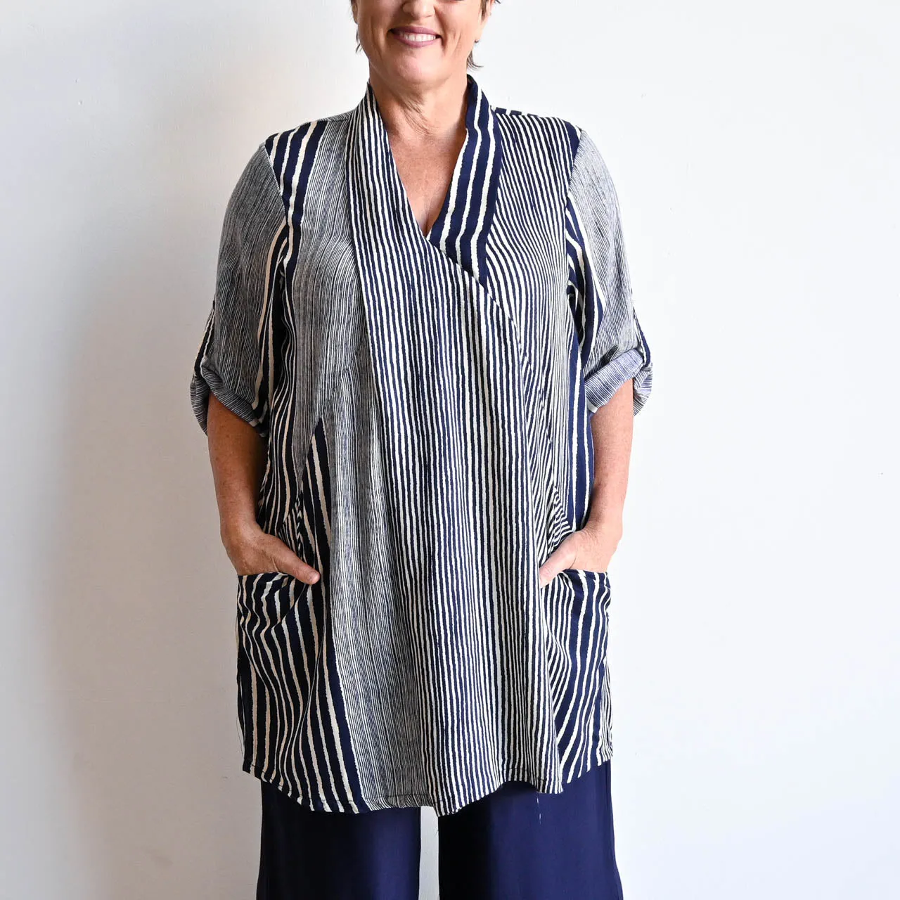 Apres Spa Tunic - Stripe