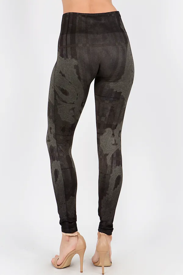 B4222G Control Full Length Patterned Leggings