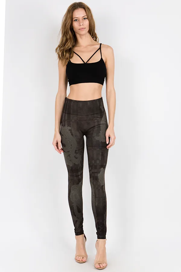 B4222G Control Full Length Patterned Leggings