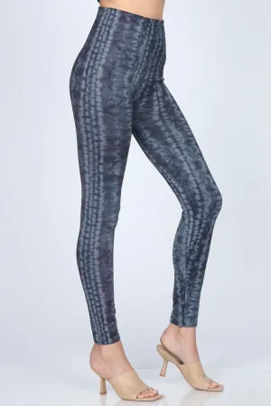 B4222XLDZ High Waist Full Length Legging with Shibori Tie-Dye B4222XLDZ High Waist Full Length Legging with Shibori Tie-Dye