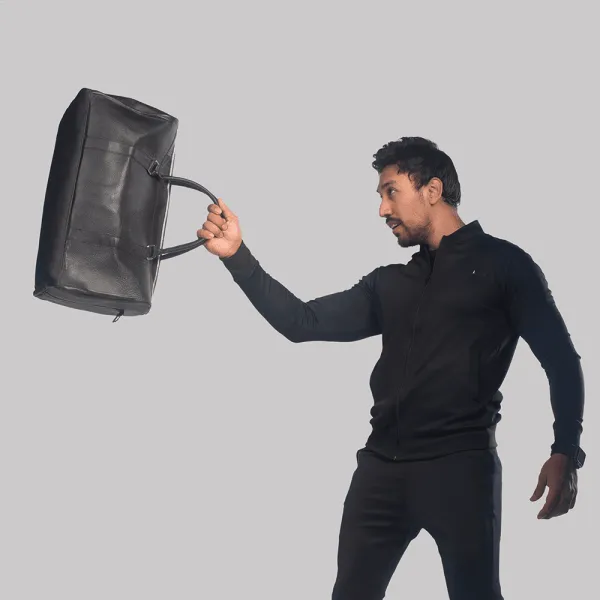 Believe Leather Duffle Bag