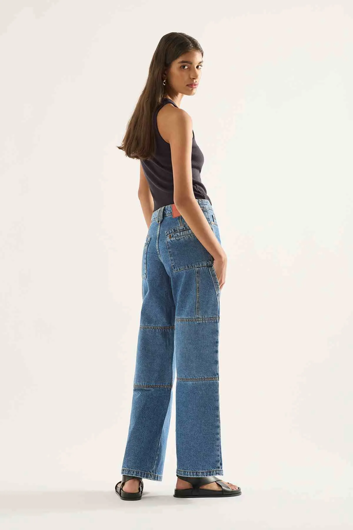 BIANCA MID WIDE LEG JEAN MOMENT MID BLUE