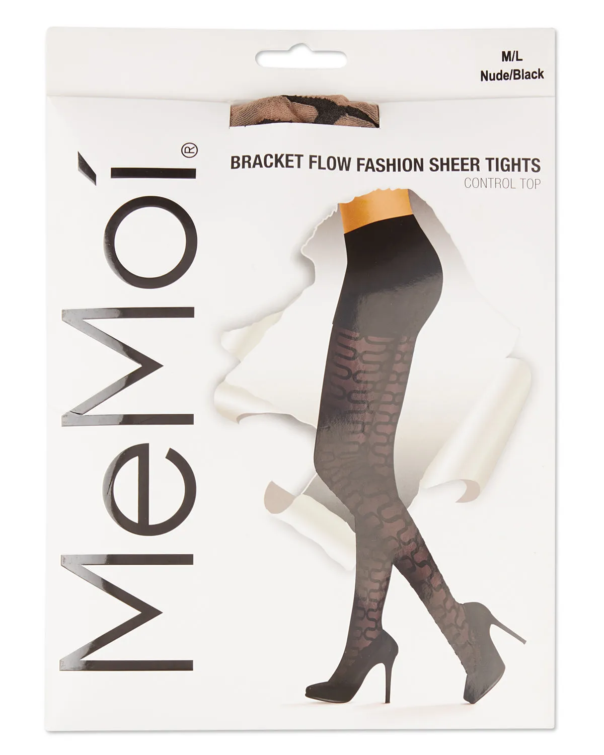 Bracket Flow Fashion Sheer Tights