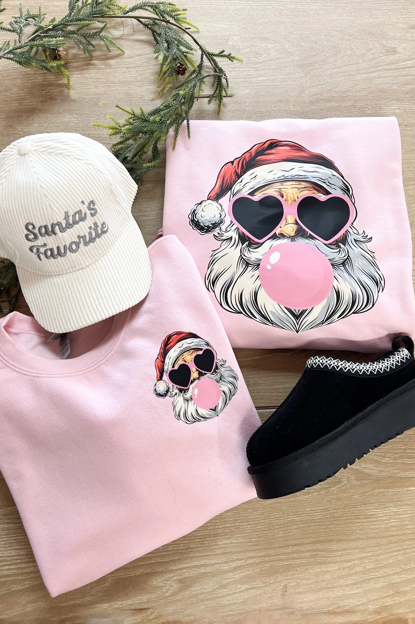 Bubblegum Santa Sweatshirt