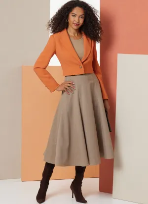 Butterick sewing pattern B7012 Misses' Jacket, Skirt, and Pants