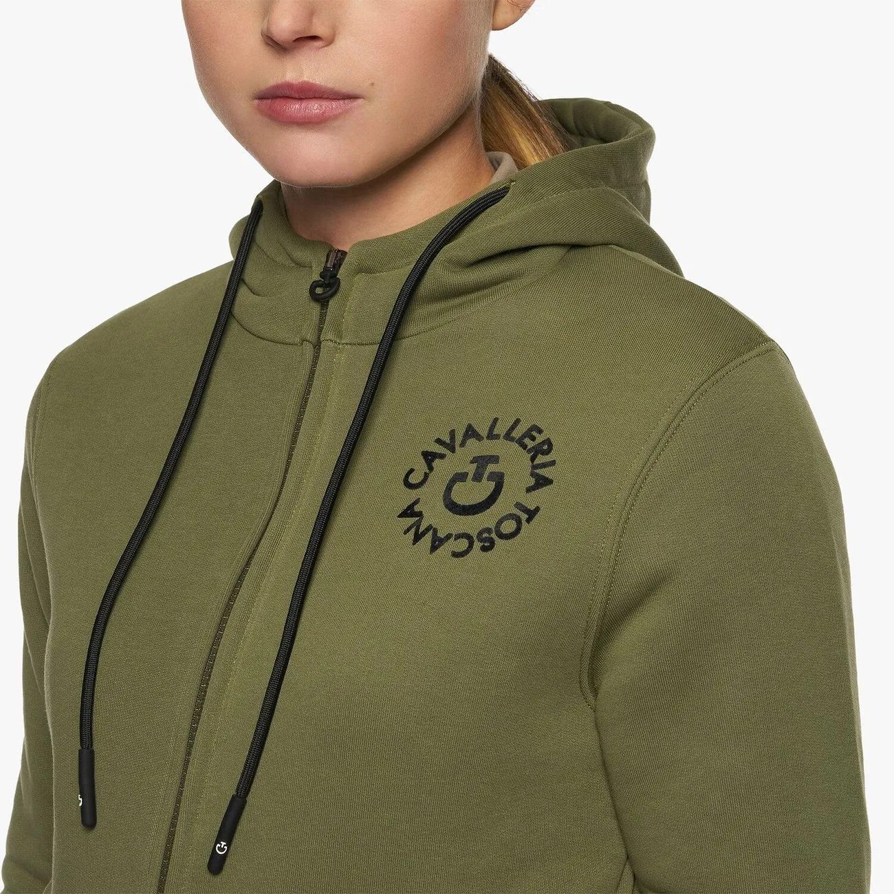 CAVALLERIA TOSCANA WOMAN SWEATSHIRT WITH HOOD AND ZIP