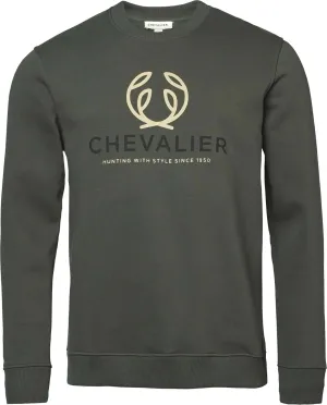 Chevalier Men´s Chevalier Logo Sweatshirt Midnight Pine | Buy Chevalier Men´s Chevalier Logo Sweatshirt Midnight Pine here | Outnorth