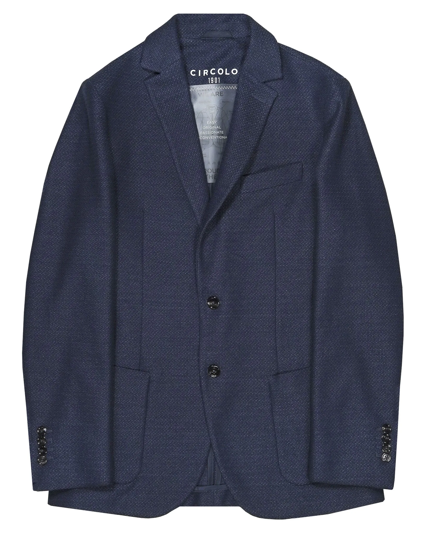 Circolo 1901 Cotton and Linen Blazer - Blue