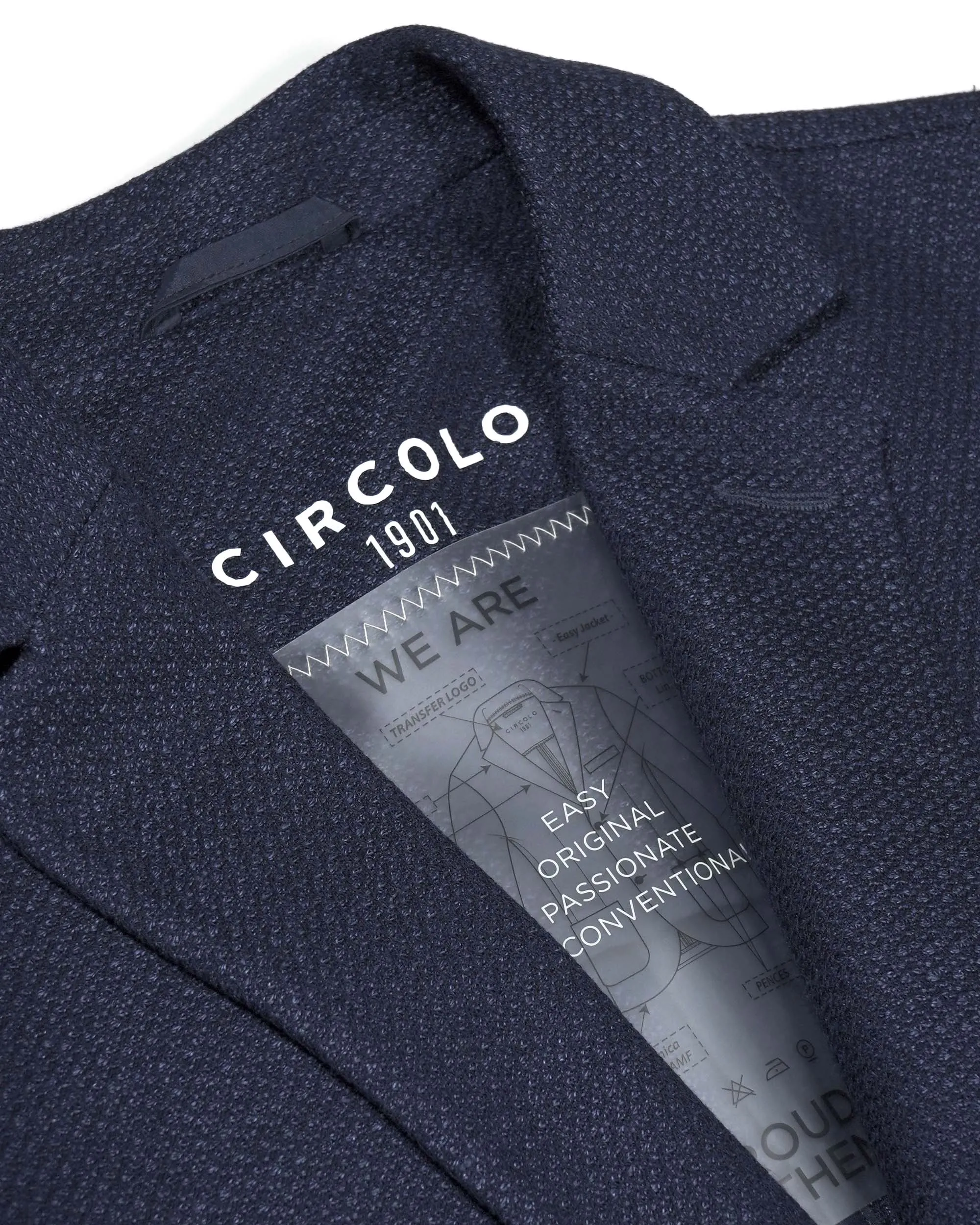 Circolo 1901 Cotton and Linen Blazer - Blue