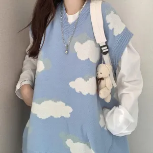 Cloudy Skies Knit Vest
