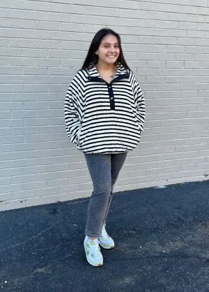 Cream Stripe Pullover