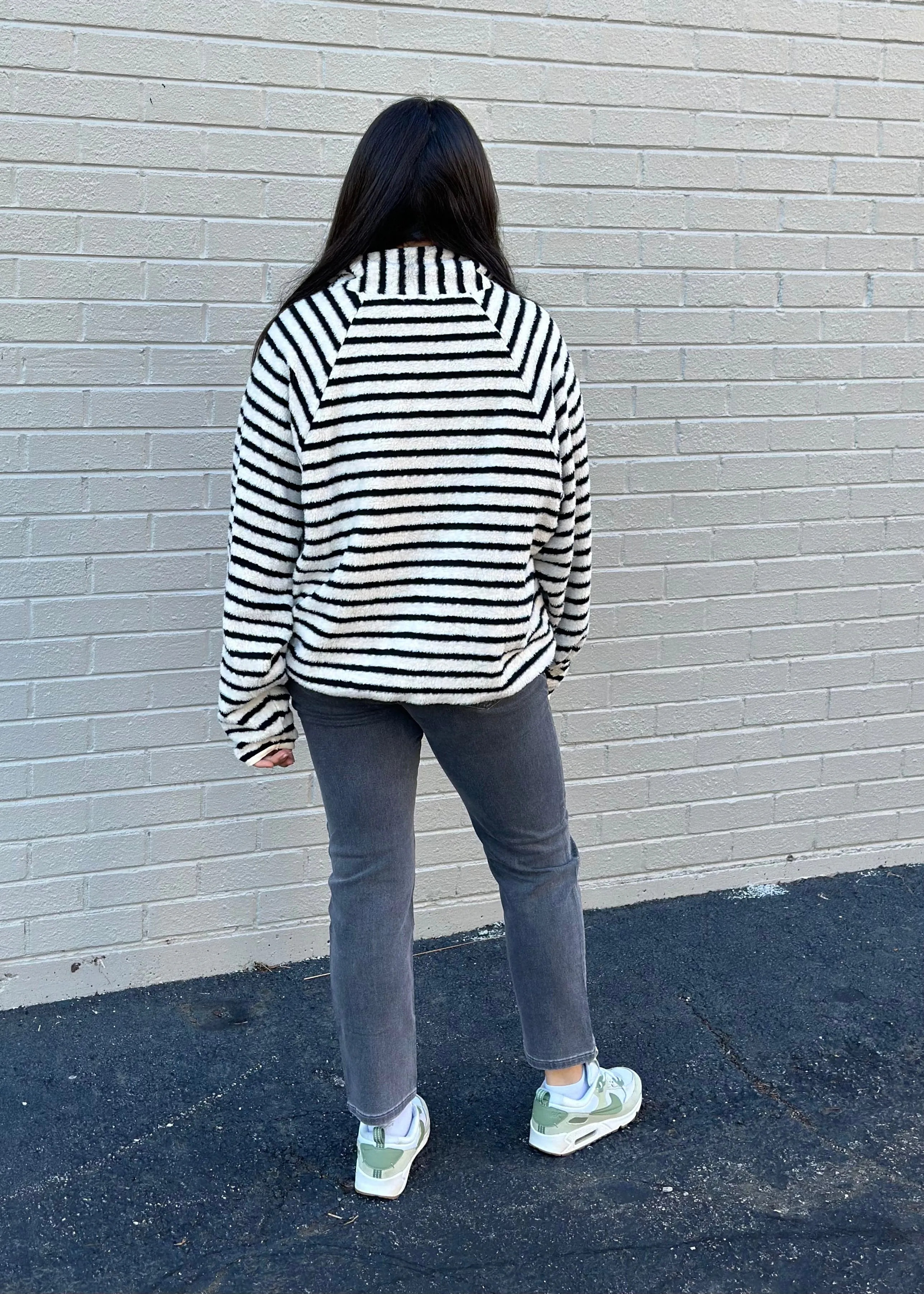 Cream Stripe Pullover