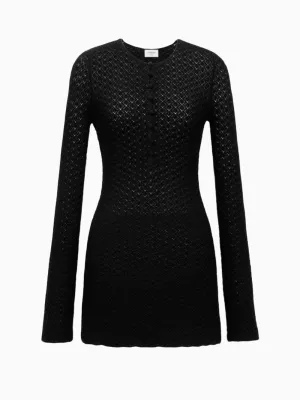 Crochet knit dress