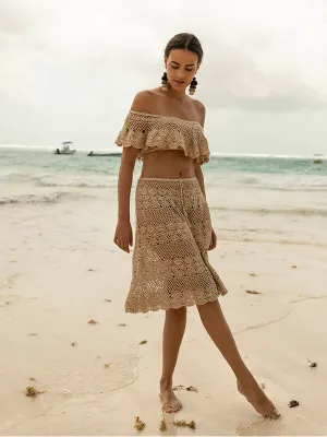Crochet Marianne Skirt - Gold