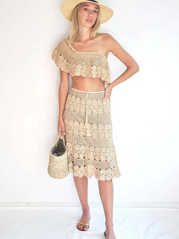 Crochet Marianne Skirt - Gold