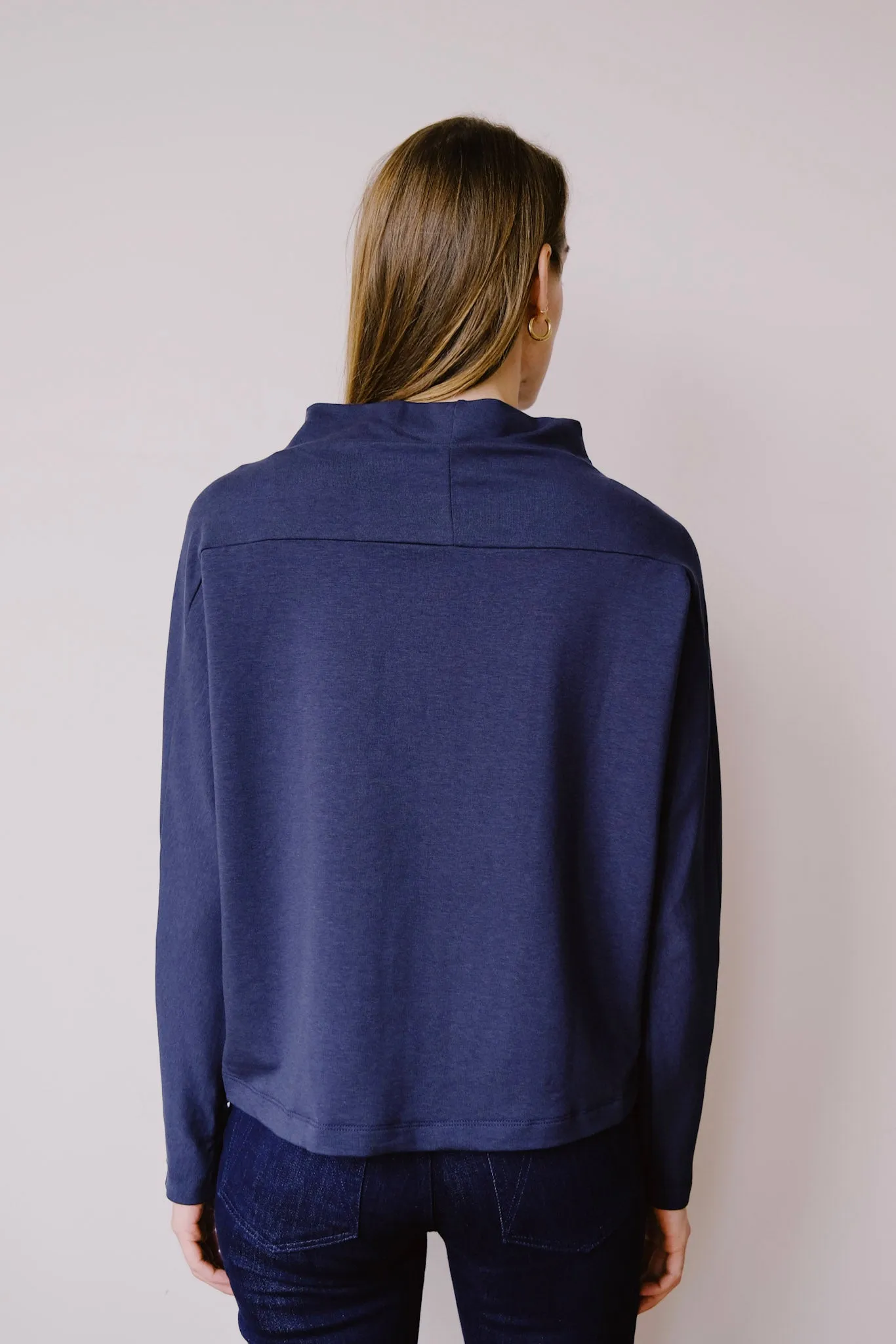 crop sweater - formal - blue note