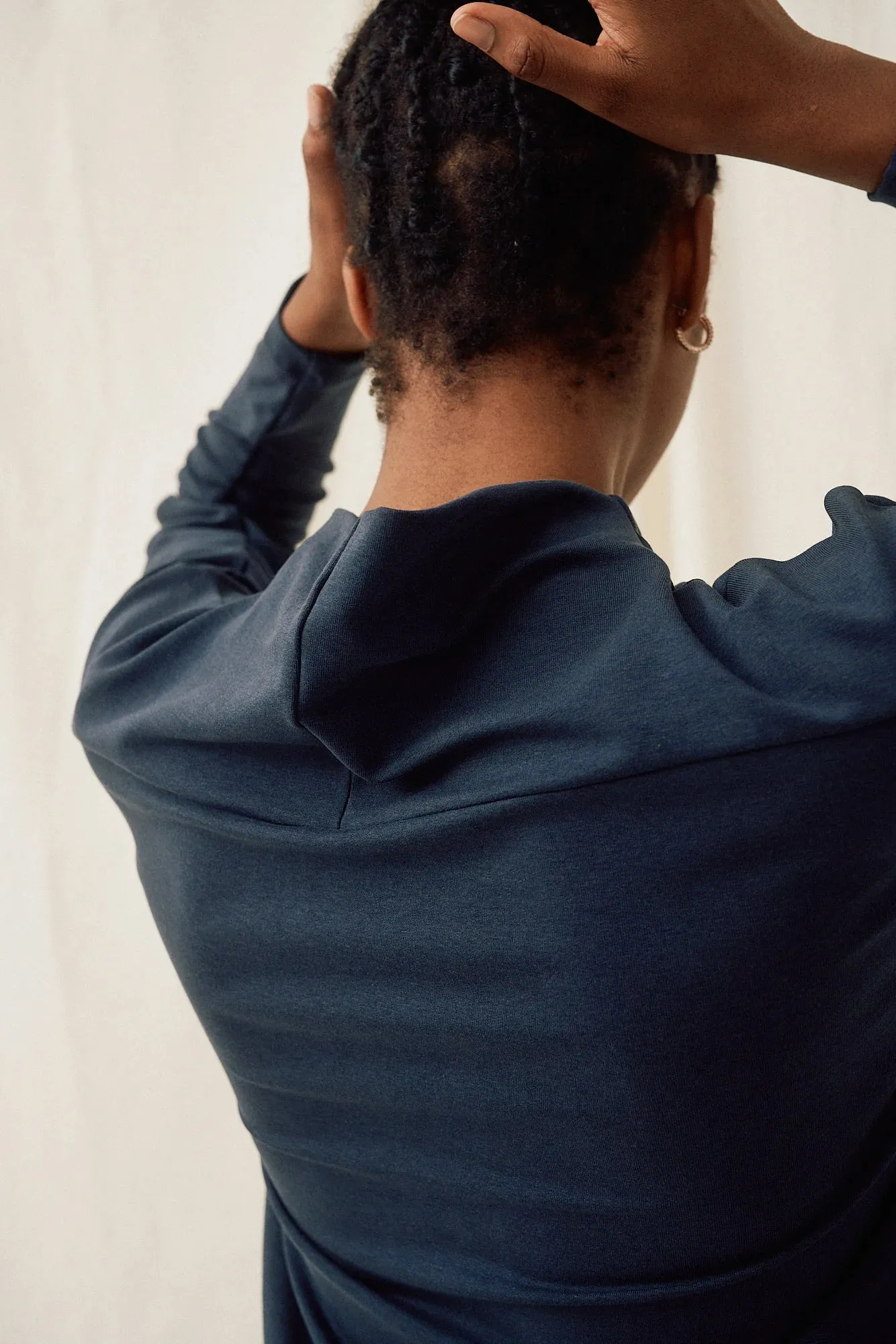 crop sweater - formal - blue note
