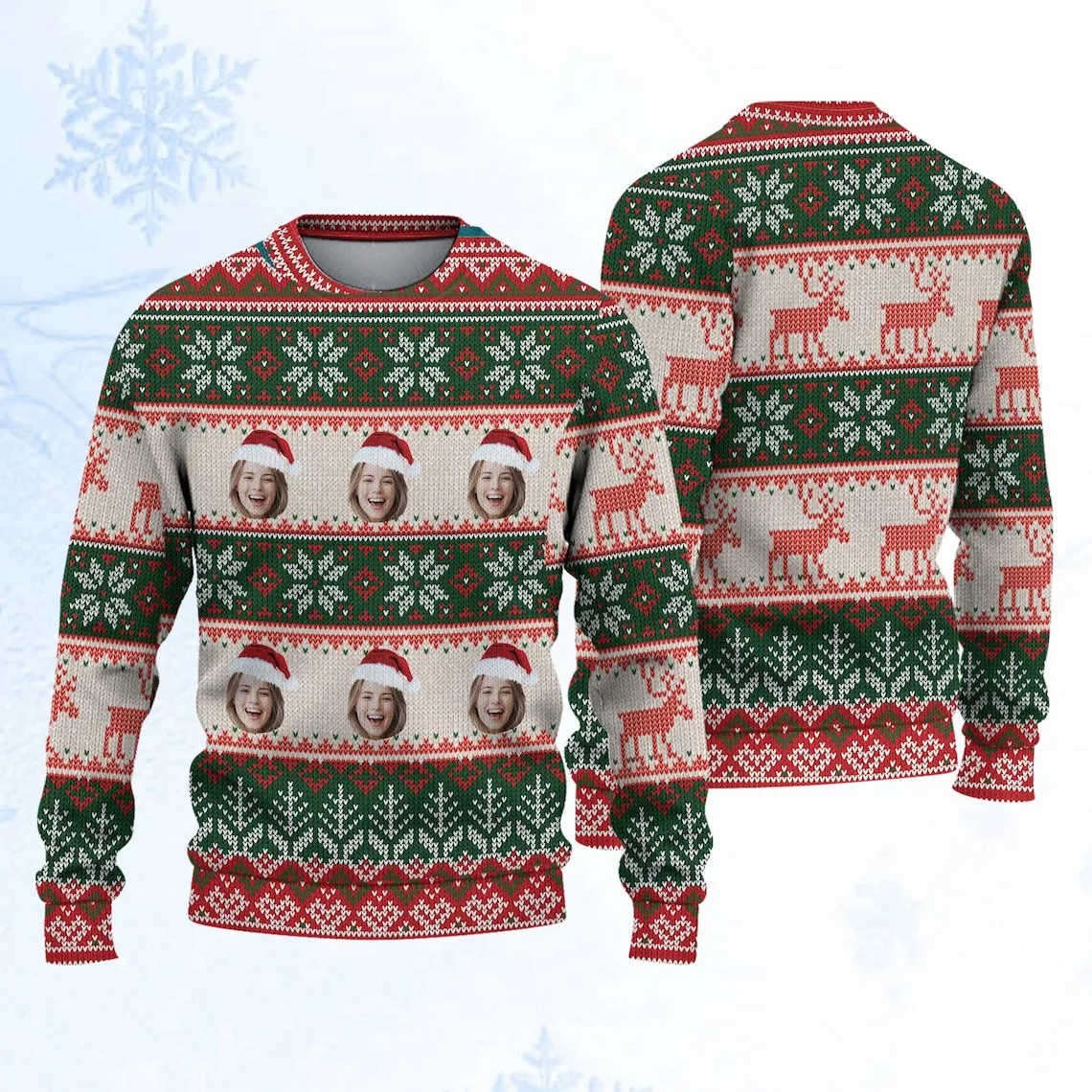 Custom Ugly Sweater For Christmas Ugly Sweater 2023 Ugly Christmas Sweater With Picture Personalized Face Photo Christmas Gift