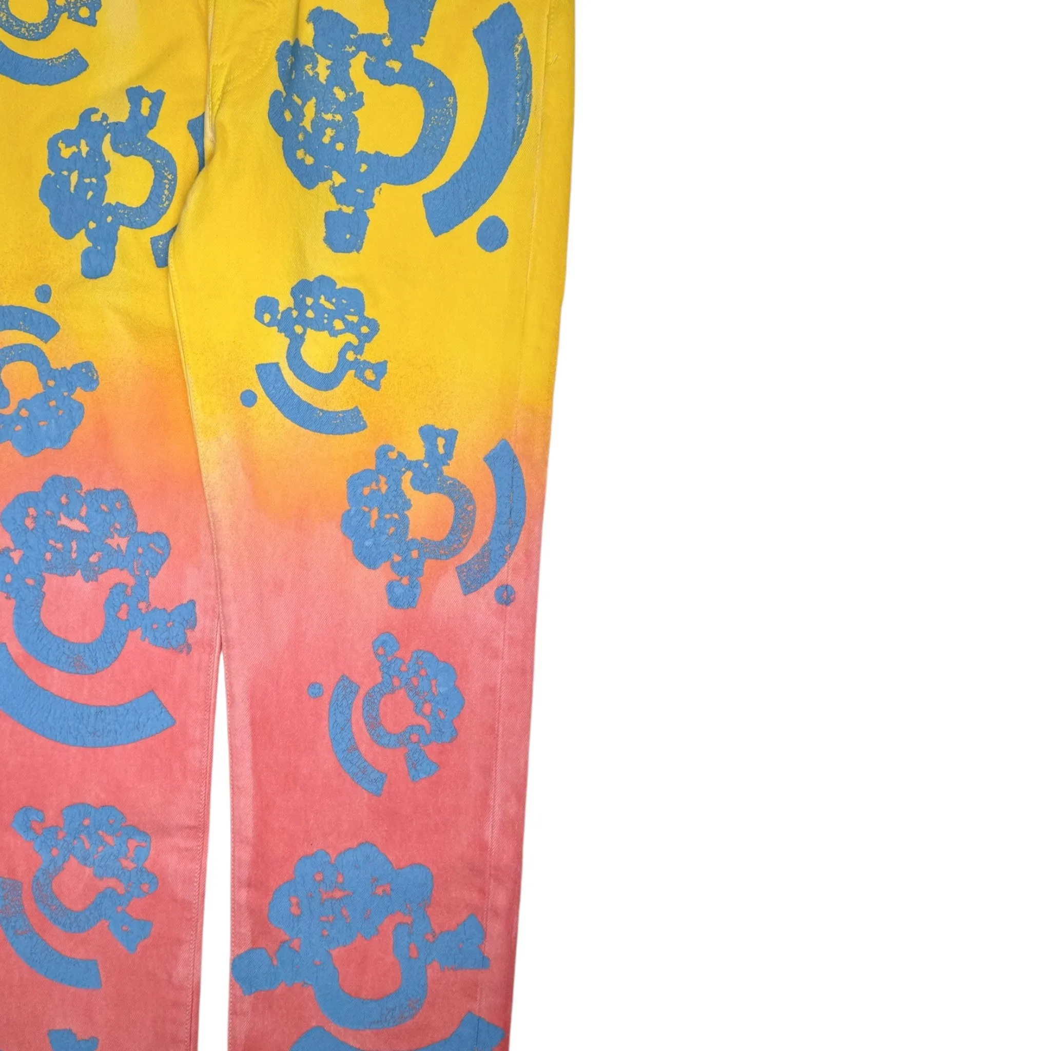 Denim Tears X Bstroy Gradient Jeans Yellow Orange Pre-Owned