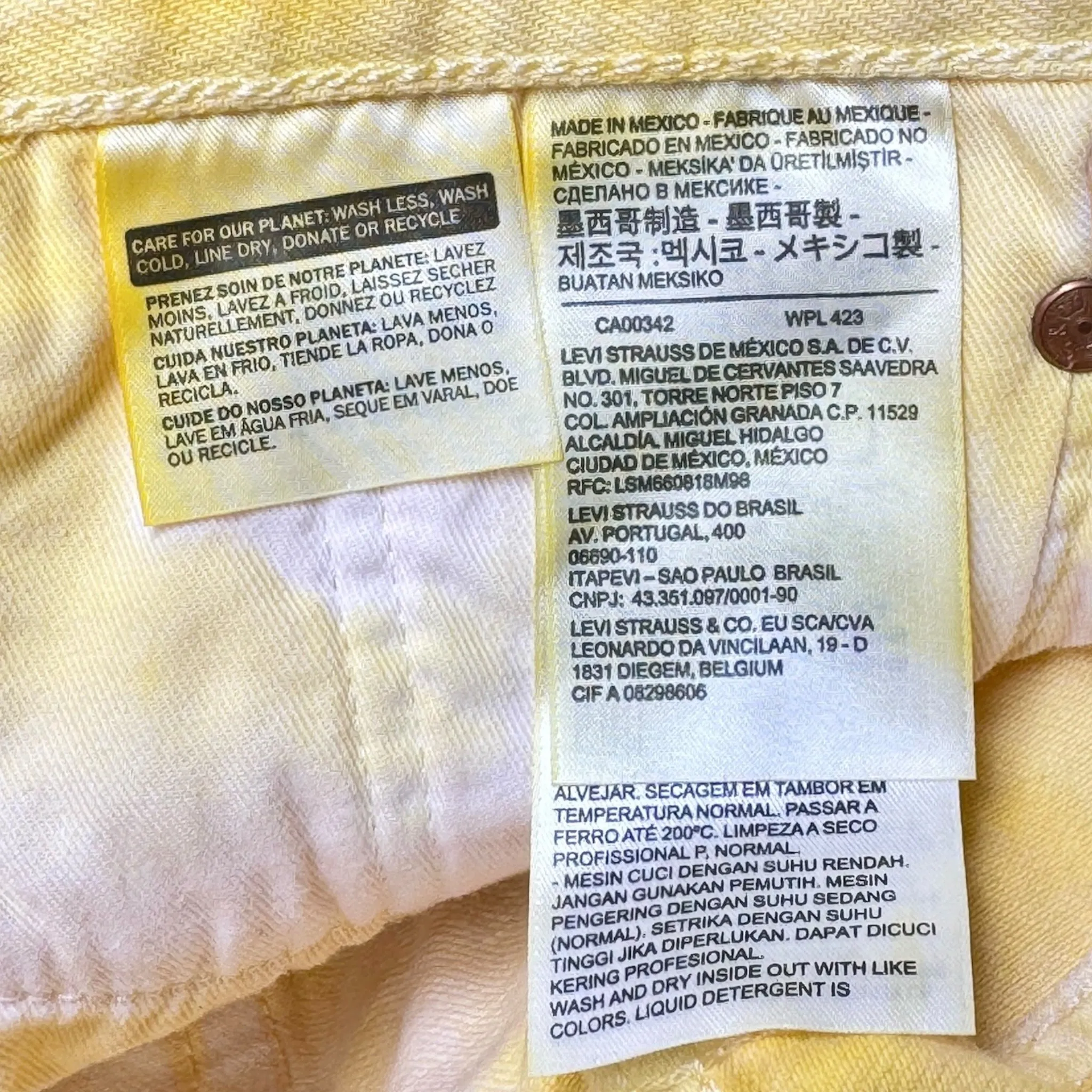 Denim Tears X Bstroy Gradient Jeans Yellow Orange Pre-Owned