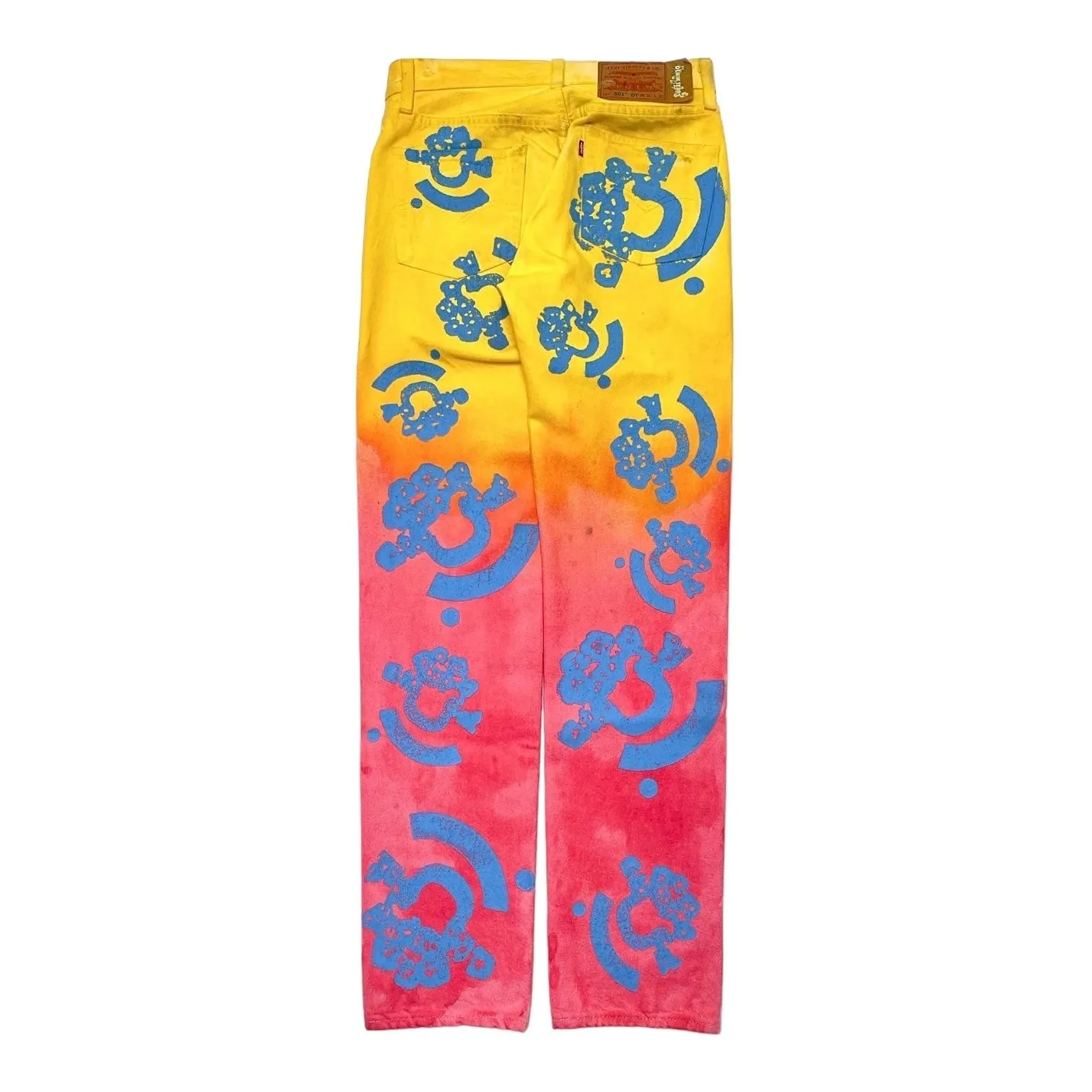 Denim Tears X Bstroy Gradient Jeans Yellow Orange Pre-Owned