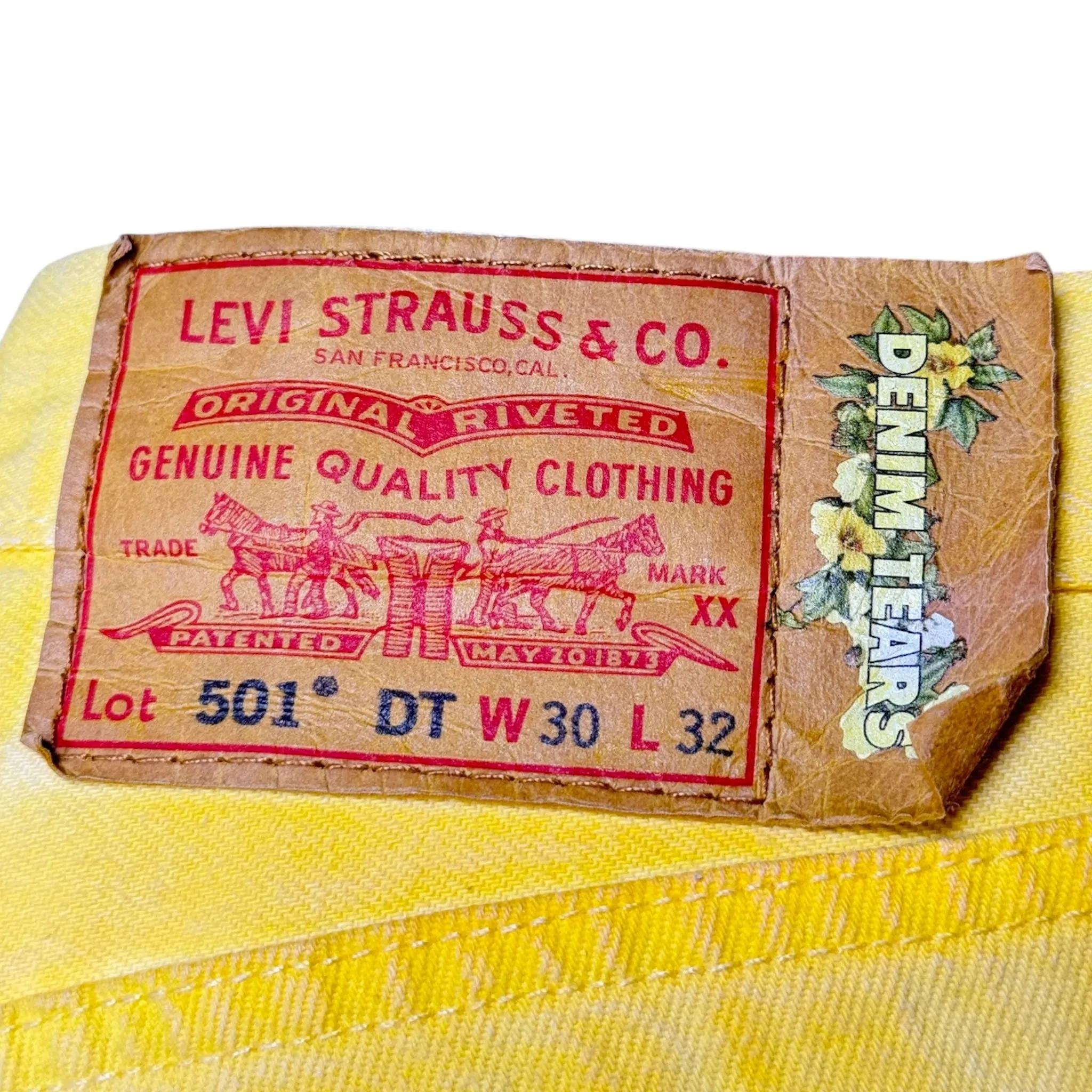 Denim Tears X Bstroy Gradient Jeans Yellow Orange Pre-Owned