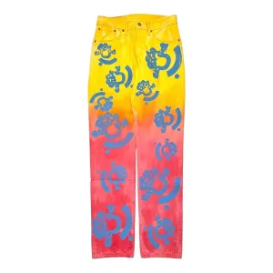 Denim Tears X Bstroy Gradient Jeans Yellow Orange Pre-Owned