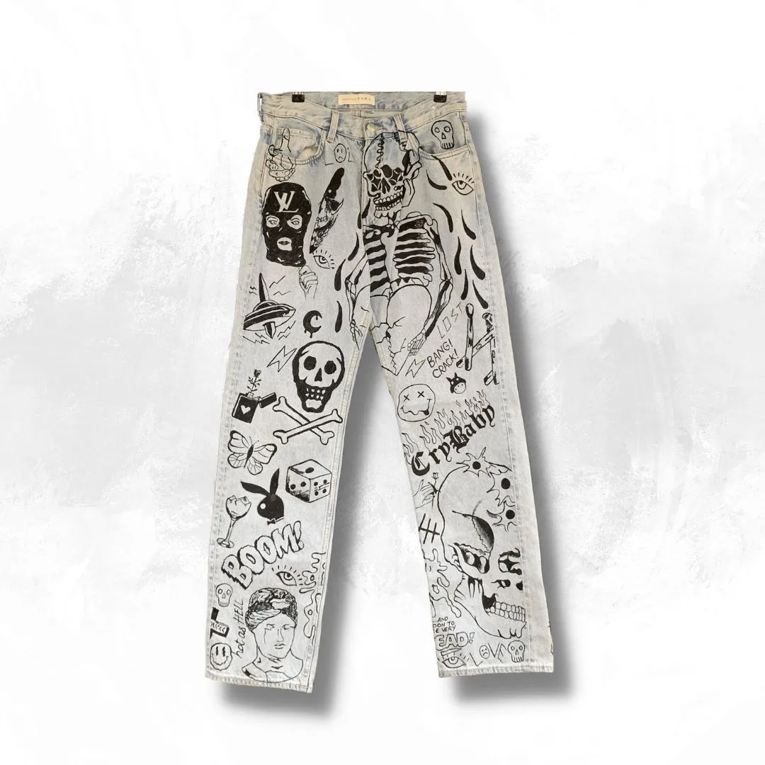 DOODLE ART VALKYRE JEANS