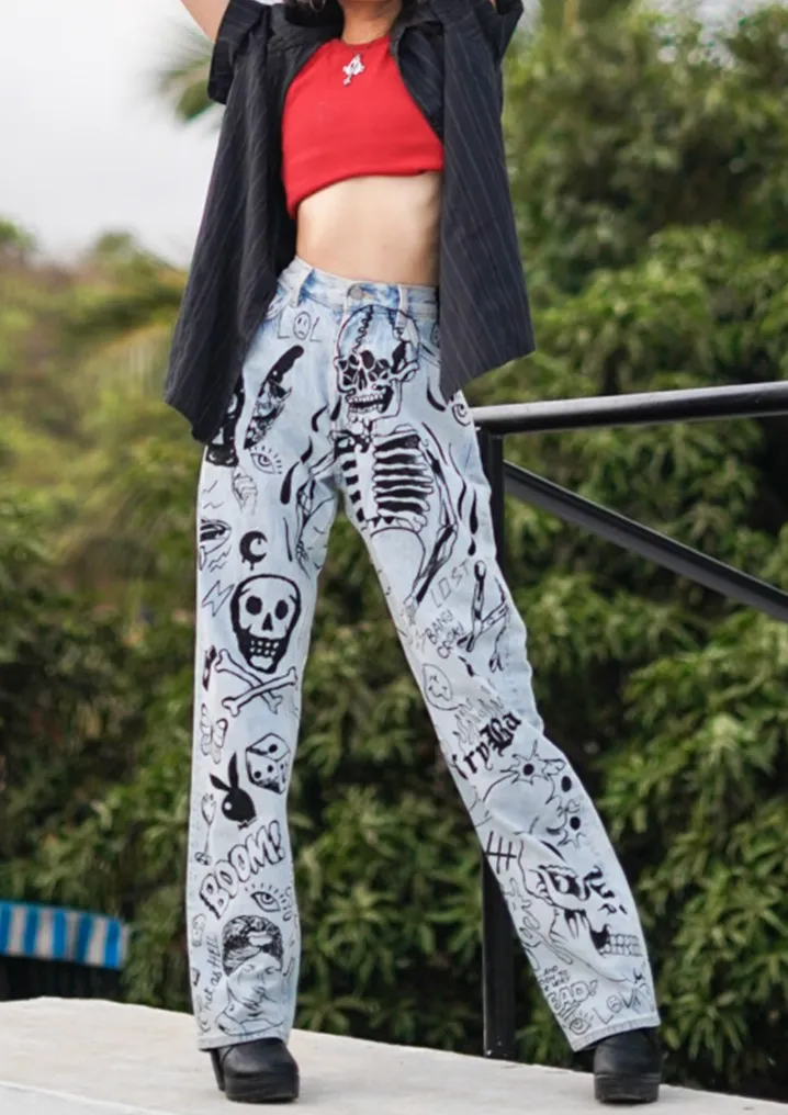 DOODLE ART VALKYRE JEANS
