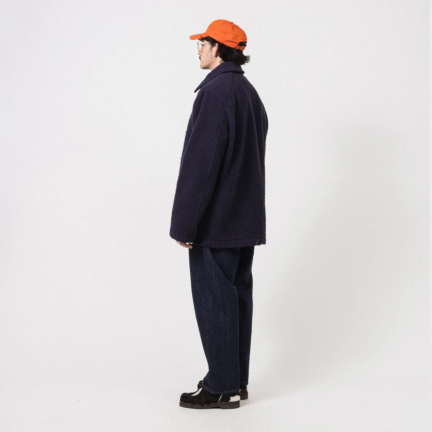 [DRAKE'S] CASENTINO SHORT DUFFLE COAT _ NAVY
