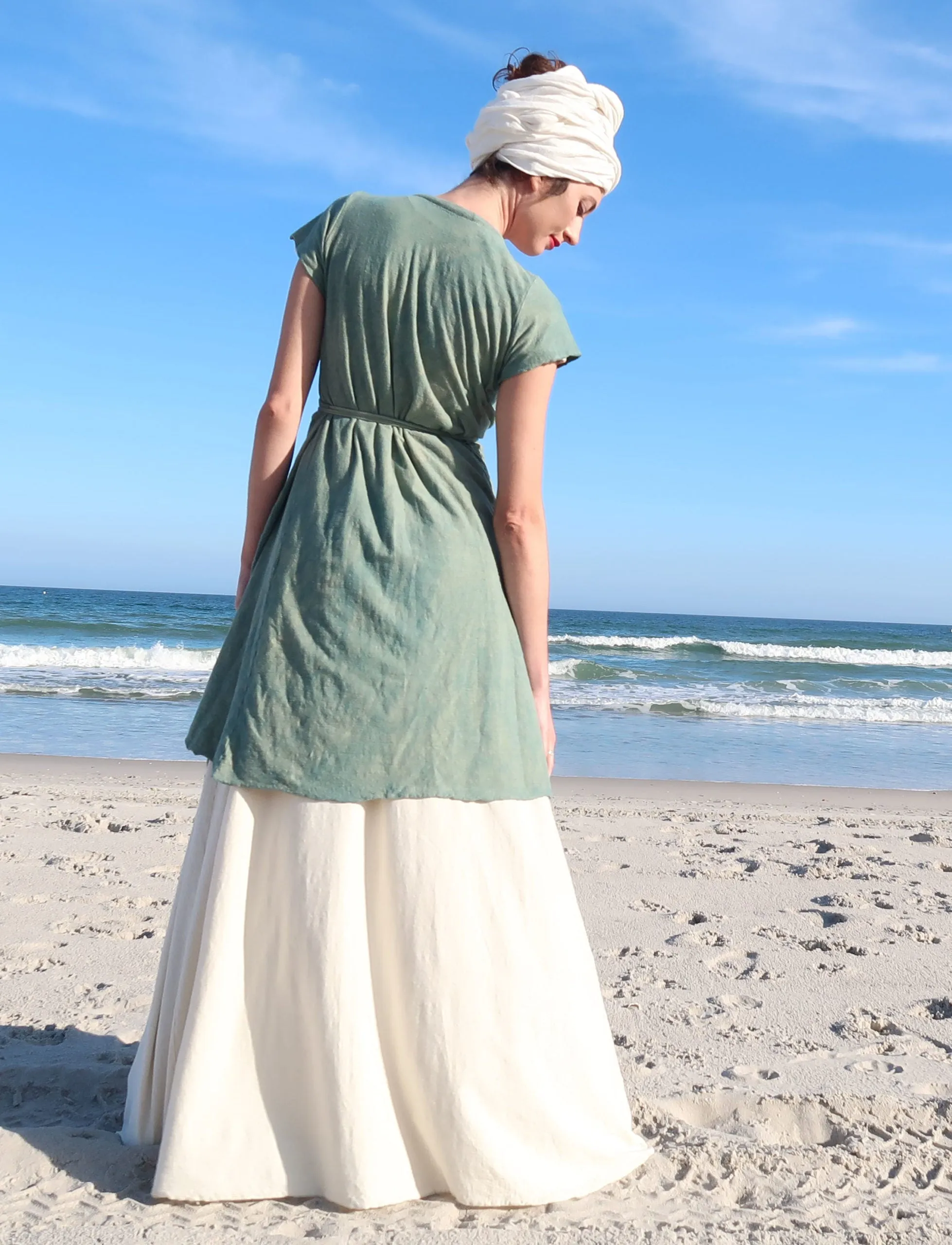 Drawstring Wrap Simplicity Short Dress