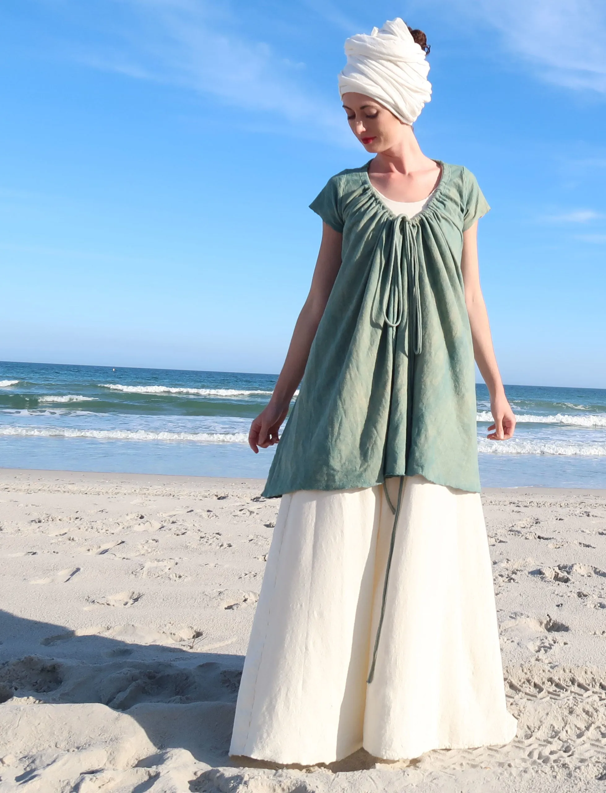Drawstring Wrap Simplicity Short Dress