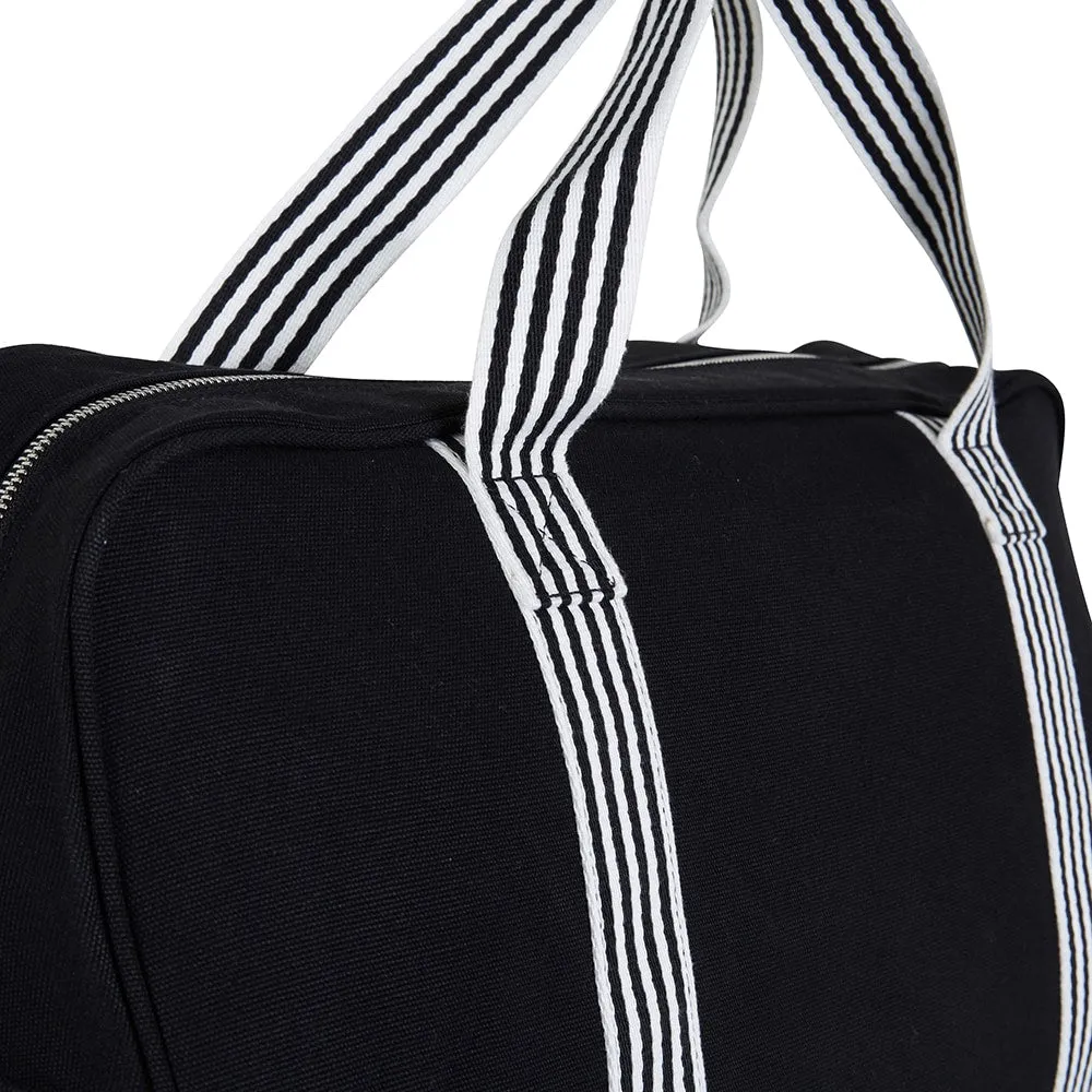 Duffle Handbag in Black And White
