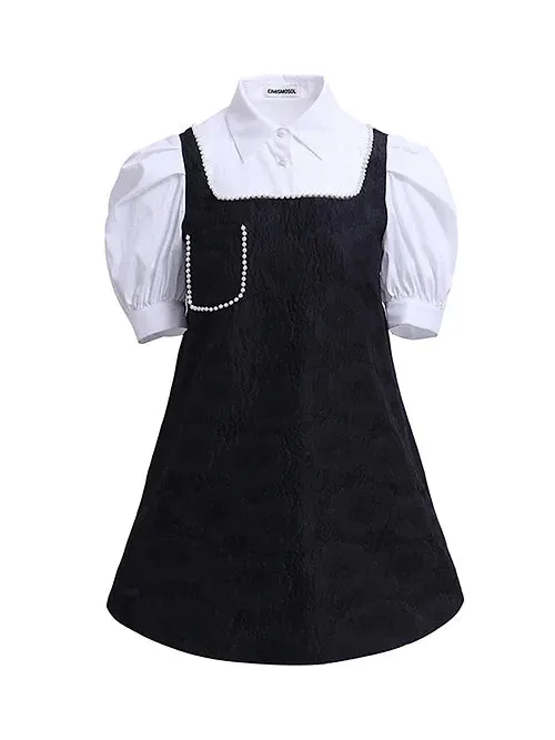EIMISMOSOL Puff Sleeve Dress