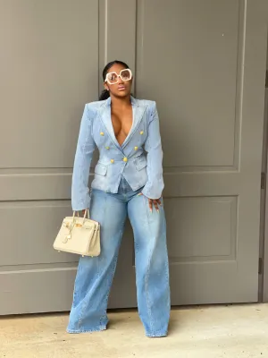 Elba Denim Blazer