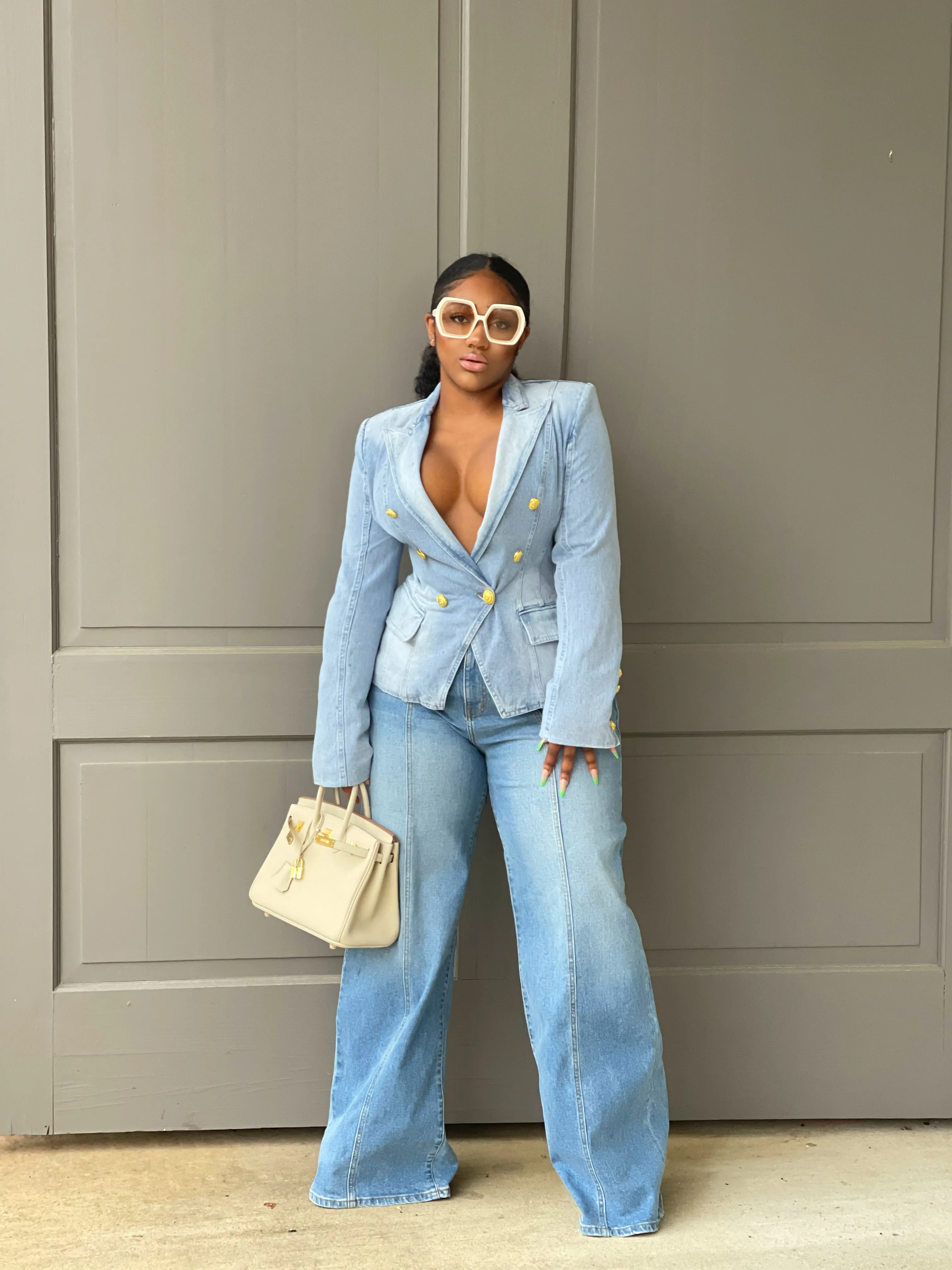 Elba Denim Blazer