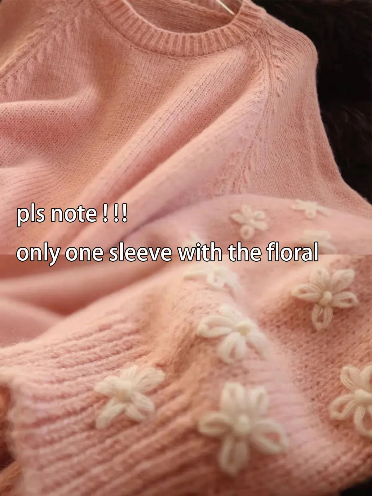 Fashion Flower Embroidery Knitted Sweater For Women Chic Long Sleeve O Neck Pullover Jumper 2023 Fall Winter Sweet Tops C-306
