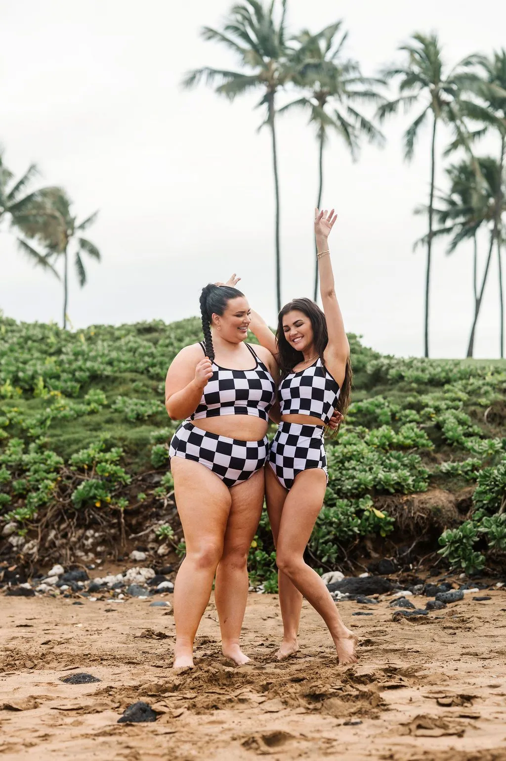 Finish Line Check High Waisted Bottoms