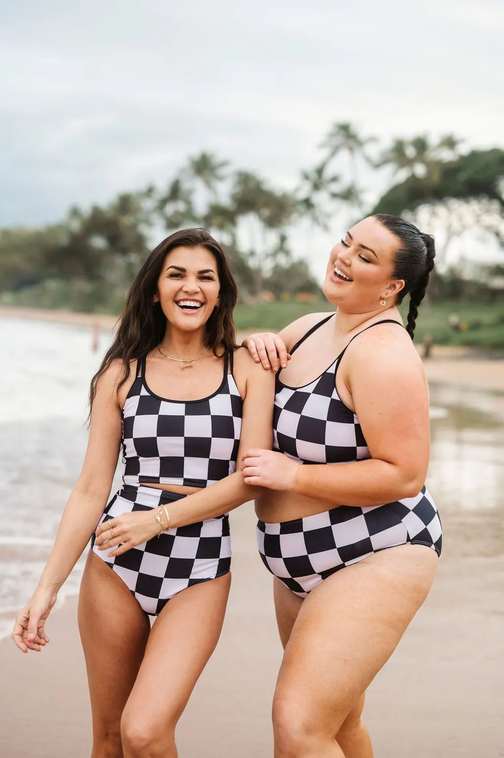 Finish Line Check High Waisted Bottoms