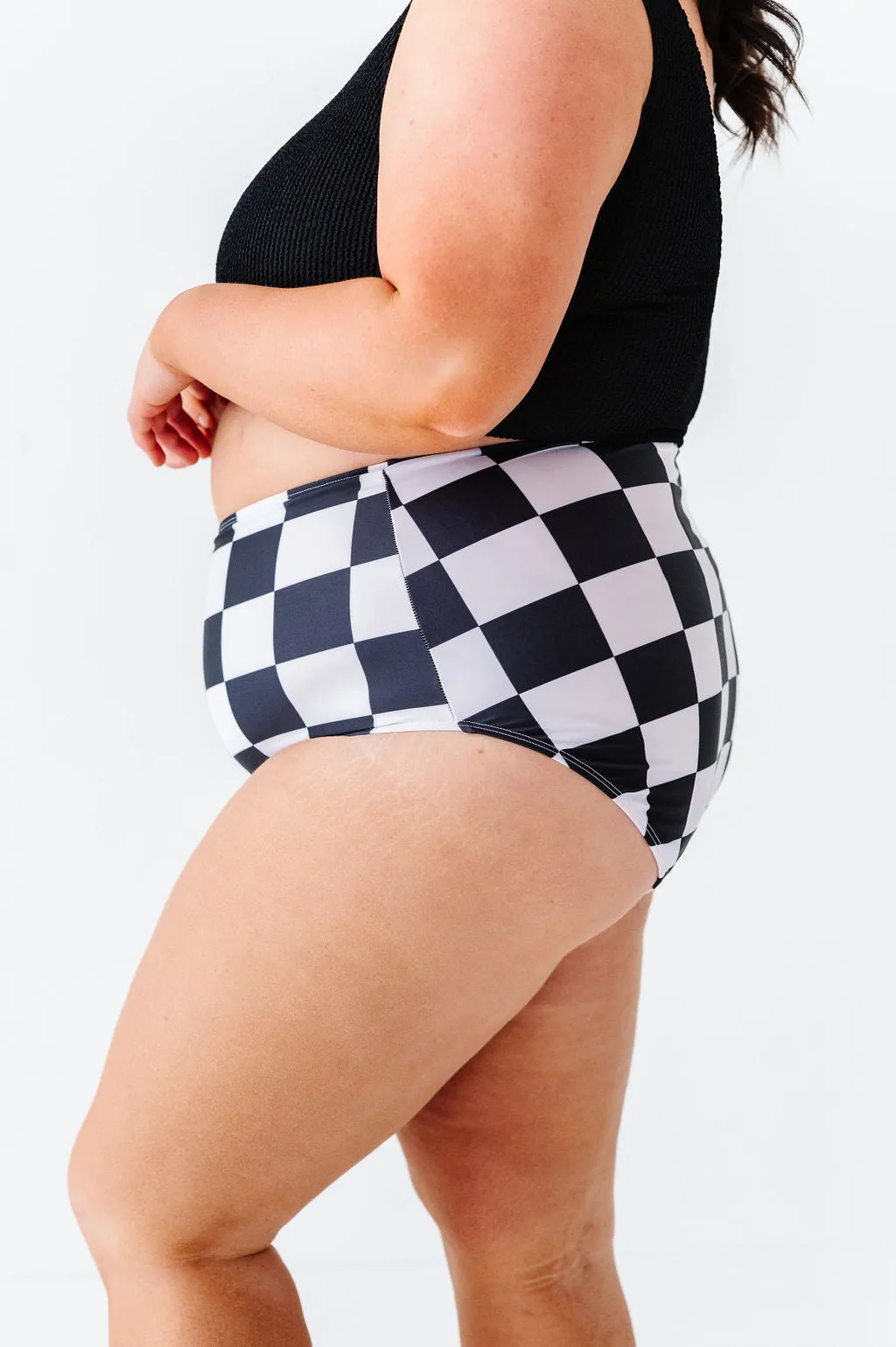 Finish Line Check High Waisted Bottoms