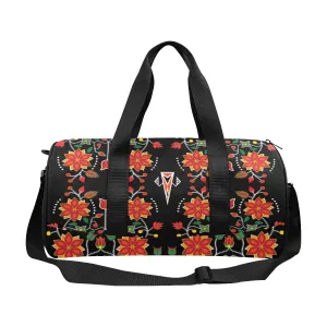 Floral Beadwork Six Bands Duffle Bag