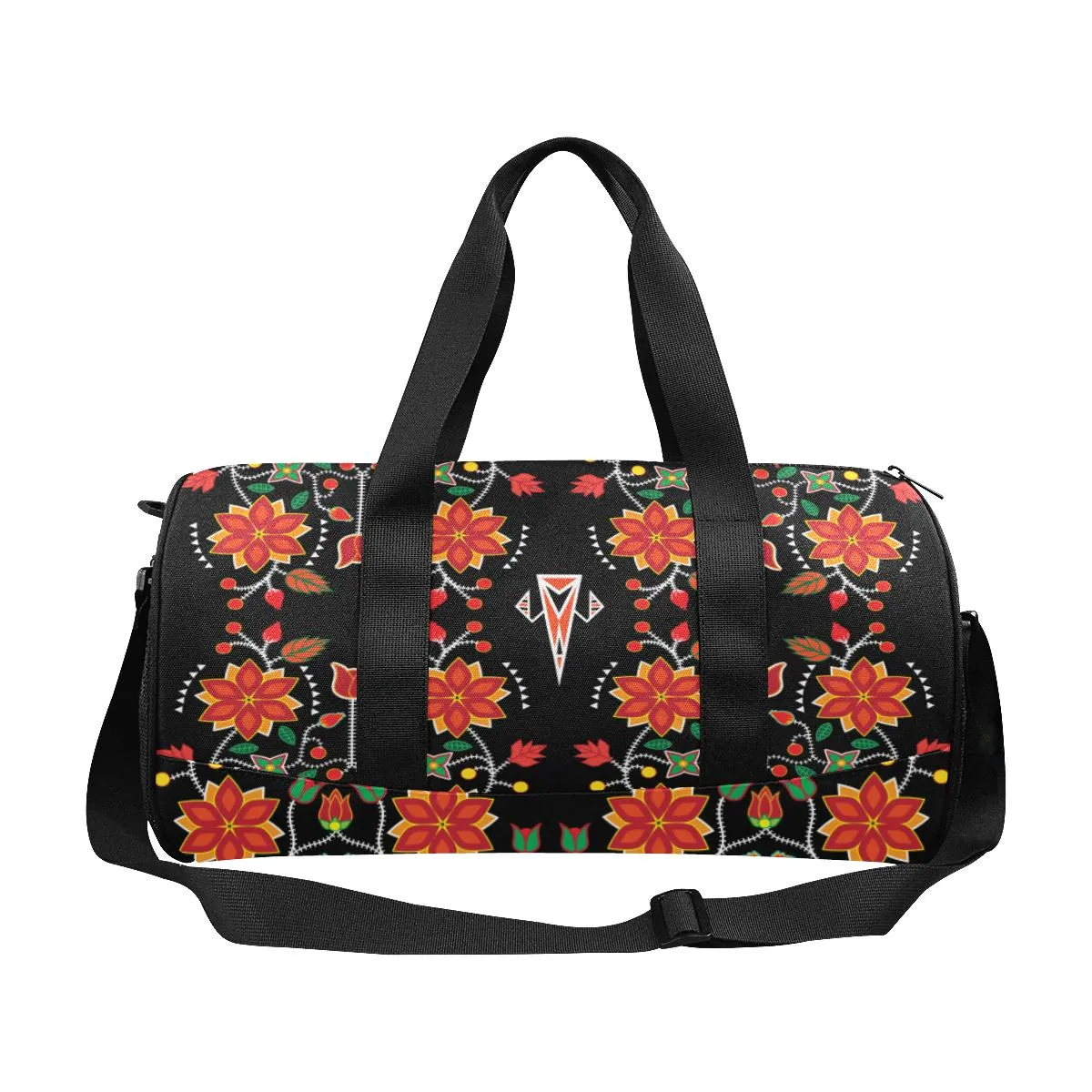 Floral Beadwork Six Bands Duffle Bag