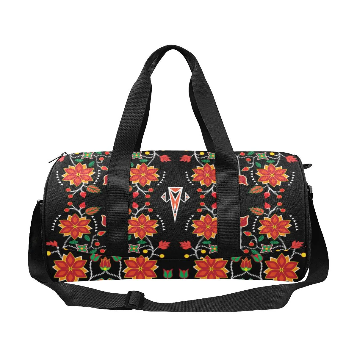 Floral Beadwork Six Bands Duffle Bag