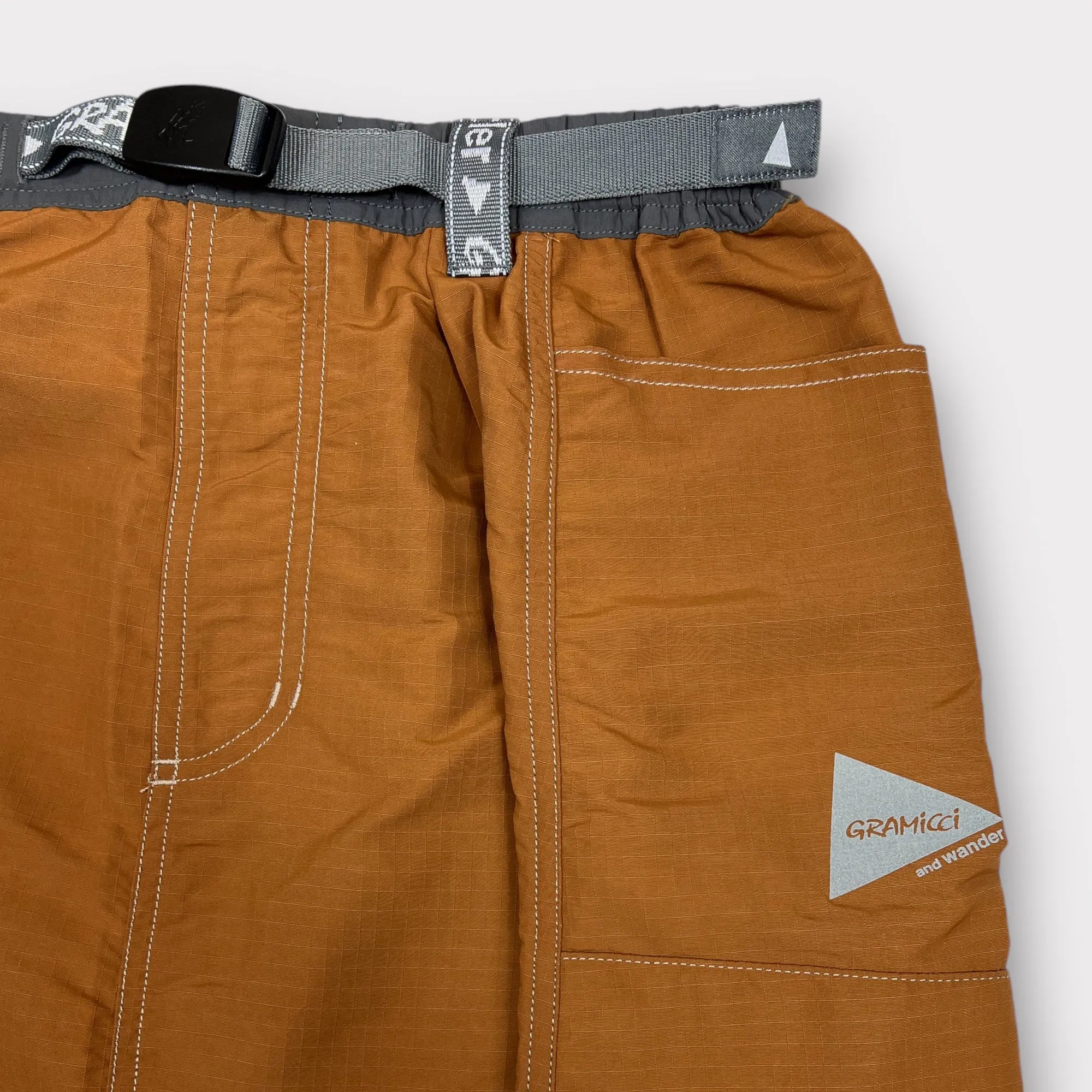 Gramicci x And Wander Voyager Skirt Ripstop Orange