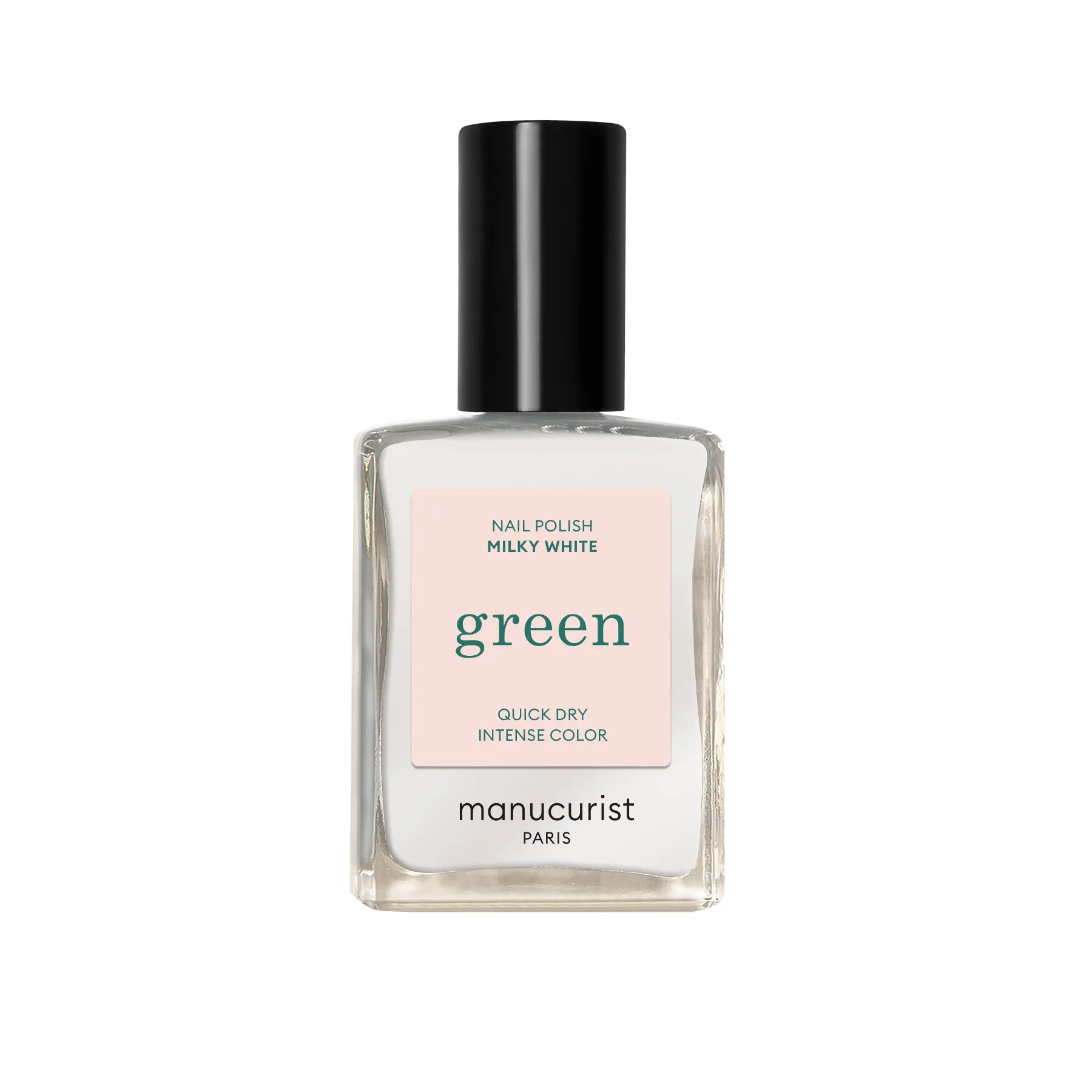 Green Nail Polish - Milky White